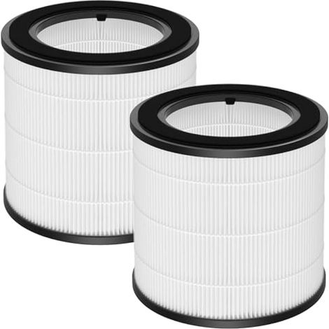 Lot de 2 filtres HEPA de rechange compatibles avec purificateur d'air Philips 800 Series AC0830/10 AC0820/30 AC0820/10 AC0819/10, filtre HEPA H13-True-Hepa et pré-filtre en nylon, numéro de pièce (1/5)
