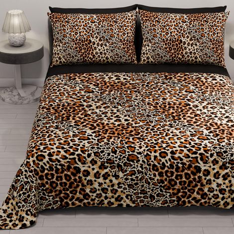 Couvre-lit d'été 220x260 cm 100 g/m² Double Face, Couette légère pour lit Une Place et demie, Printemps, Modèle Animalier 04, 100% Fabriqué en Italie (1/5)