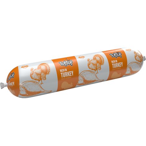 Comida húmeda para perros TufTuf, barra de pavo, 900 g