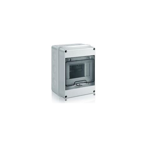 Coffret Electrique Etanche Exterieur, IP65 Boîtier de Distribution en Saillie 5 Modules avec Terminaux, ABS de Surface en Plastique pour une Utilisation à l'extérieur (5 MODULE) (1/5)