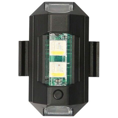 6pcs couleurs LED lumières stroboscopiques, lumières stroboscopiques pour avions, éclairage anti-collision LED lumières signal de nuit, mini lampe drone, lampe stroboscopique pour voitures, motos, vél (1/4)