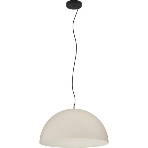 Lampadario A Sospensione Contemporaneo Gaetano 1 Acciaio Nero Sabbia 1 Luce E27 (1/4)