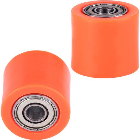 Universelle 8-mm-Kettenspannrolle für Motocross- und Enduro-Motorräder, orangefarbenes Führungsrad, Umlenkrollensatz (1/5)