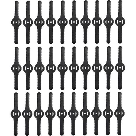 30 Pièces de Lames de Tondeuse en Plastique pour Débroussailleuse Électrique Jardin Accessoires-KZQ (1/5)