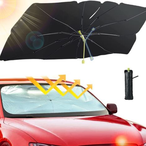 Sonnenschutz Frontscheibe Auto 140x75cm faltbar UV Schutz Regenschirm Design (1/5)