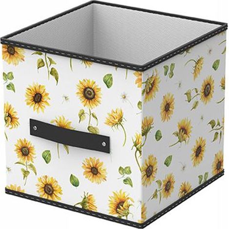 TrAdE Shop Traesio - Box Scatola Salvaspazio Armadio Contenitore Porta Oggetti Organizer 31x31x31 - (1/2)
