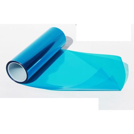 Film teinté pour phares de Voiture, Film Protecteur pour phares, Feux arrière, Feux de Brouillard, Autocollant de Changement de Couleur, Bleu - 30cm x 100cm (1/2)