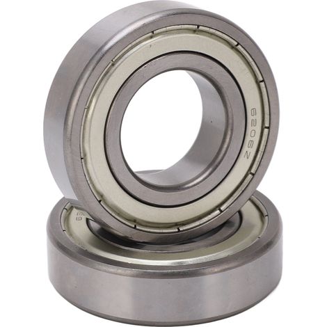 Coussinet à billes 6206RS 2 pièces, alésage 30mm, diamètre extérieur 62mm, largeur 16mm, joints caoutchouc étanches, double protection, roulement rigide (1/5)