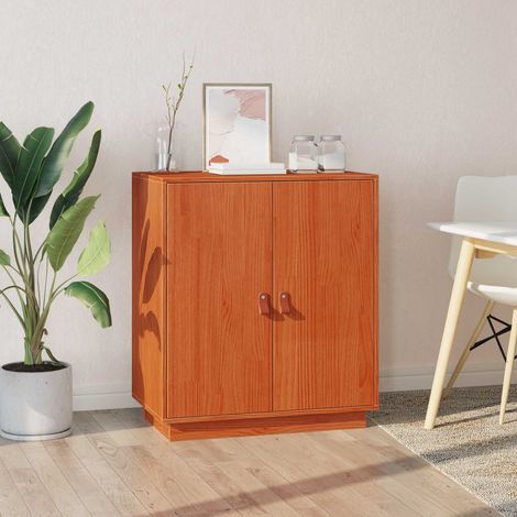 Sideboard Wachsbraun 65,5 x 40 x 75 cm Massives Kiefernholz