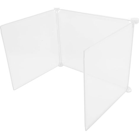 Séparateur de bureau transparent en PP pour salle classe et table