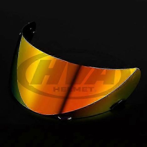 Visière de casque de moto Bell Qualifier Dlx MIPS anti-rayures et protection UV, compatible avec Bell Vortex Revolver RS-1 et RS-2. Couleur : Rouge et or. (1/4)