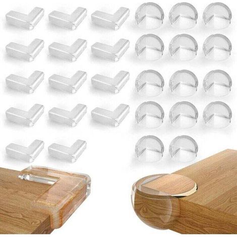 Protezioni angolari per bambini, 28 pezzi, in morbido silicone, con adesivo rinforzato per angoli di mobili e tavoli, per la sicurezza dei bambini. (1/5)