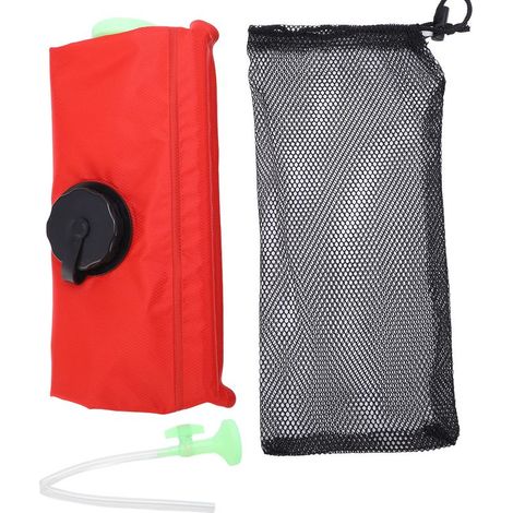 Sac de douche solaire pliable 20L avec pommeau et robinet pour camping randonnée (1/5)