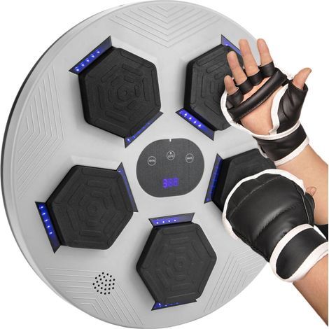 Musikalische Boxmaschine, Wandmontierte Ziel-Musikbox für Gewichtsverlust, Fitness und Körperformung, Boxtrainingsgerät für Erwachsene und Kinder, Intelligente Bluetooth-Verbindung (1/5)