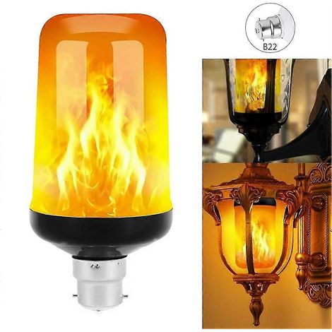 Ampoule LED B22/E26/E27 à effet flamme vacillante - Veilleuse (1/5)