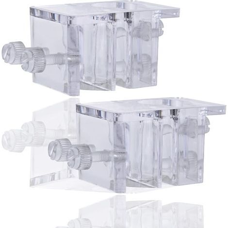 2 Pièces Fish Tank Tube Pince Titulaire Pince de Fixation de Tuyau Aquarium Clip de Fixation pour Filtre à Eau d'aquarium Porte-Tuyau Aquarium Clip, Pince Aquarium Acrylique pour Tuyau d'eau (1/4)