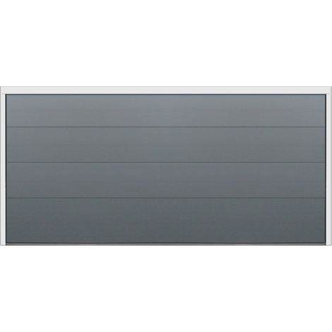 Spadone – Porte de garage sectionnelle motorisée 500 cm x 212,5 cm – Isolation thermique 47% – Moteur ONE 1000 avec 2 télécommandes – Gris Anthracite RAL 7016