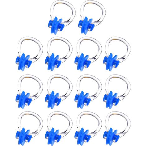 Ensemble de 14 pinces nasales, bouchons de nez de natation, protections nasales pour la natation, 14 couleurs (1/5)