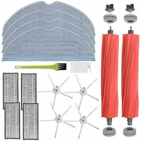 Accessoires nettoyeur pour Roborock S7 S7 Plus S7 Max T7s T7s Plus – Kit de brosses latérales et filtres HEPA – Chiffons microfibre inclus (1/4)