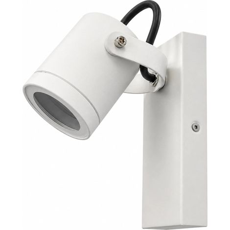 Coppia Applique da Esterno GU10 Orientabili IP44 BIANCO (1/5)