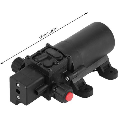 24-V-Gleichstrom-Wasserpumpe, 80 W, selbstansaugend, mit automatischem Druckschalter, Fördermenge 5,5 l/min (1/5)