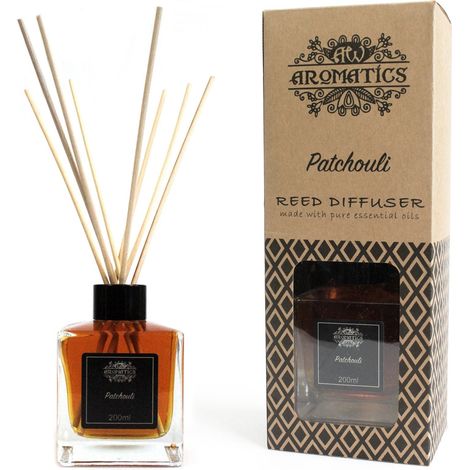 Diffuseur de roseaux d'huile essentielle de patchouli 200 ml- Vendu par 1 (1/4)