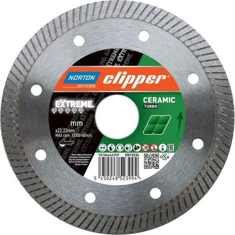 Norton Clipper Disque diamanté Extreme Ceramic Turbo 180x22,0 mm 70184621970