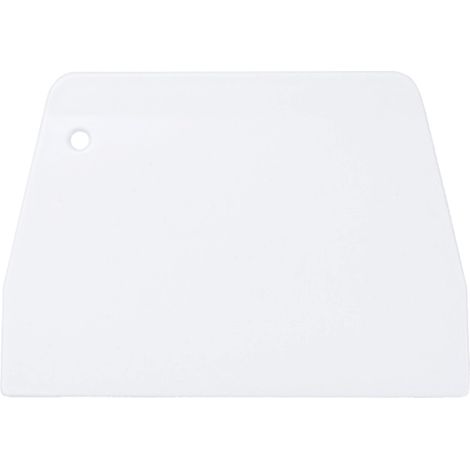 Raspador de masa, raspador de tazón, cortador de masa, raspador flexible, apto para alimentos, herramienta de cocina multiusos para masa de pan, pastel, fondant, glaseado, blanco (1/5)