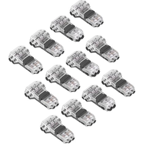 Lot de 12 connecteurs en T basse tension à 3 voies, connecteurs de fils à épissure rapide sans soudure pour voiture (1/5)