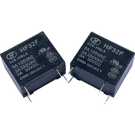 Hongfa HF32F/005-HSL3 5V DC 3A medium power relay, sensitive type, new and original