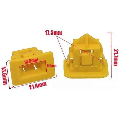 Lot de 10 clips de protection pour bas de porte de voiture, fixations latérales et rivets en plastique pour Volvo S40 C30 S80 S60 (1/5)