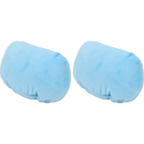 Lot de 2 coussinets d'aisselle bleus pour béquilles, avec poignées souples et accessoires pour les mains. (1/5)