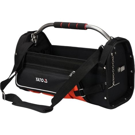Yato - Bolsa para herramientas con 11 compartimentos, 51 x 24 x 28 cm, vacía, abierta, poliéster, 600D