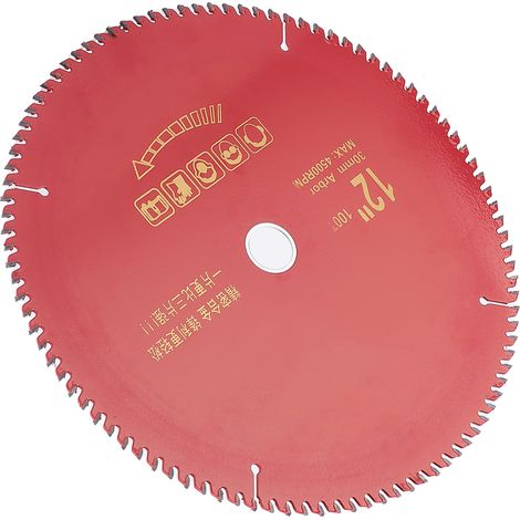 Lame de scie circulaire en carbure pour le travail du bois, disque de coupe en acier allié, 12 x 100 dents (1/5)