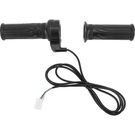LYERCW - Poignée d'accélérateur électrique universelle 22 mm/25 mm à 3 fils 12 V/72 V pour minimoto, moto tout-terrain, chopper et scooter électrique. (1/5)