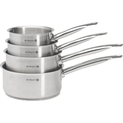Lot 4 casseroles inox d'origine