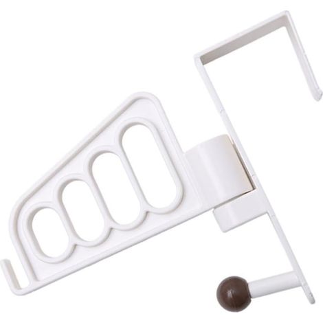 Perchero de Puerta Blanco Abs Gancho Util para Hogar (1/5)