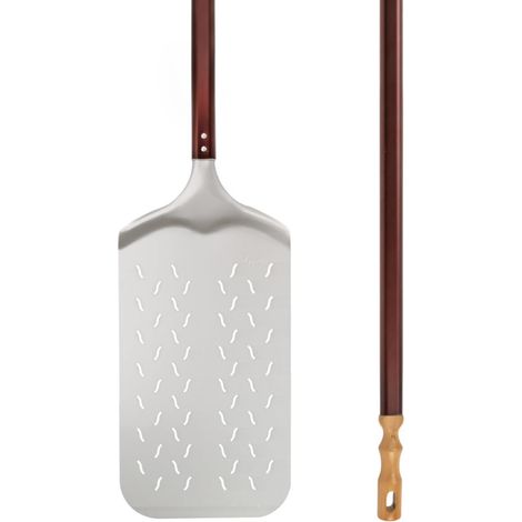 Pala pinsa forata alluminio professionale Lilly Codroipo cm 22x14 h170 (1/2)
