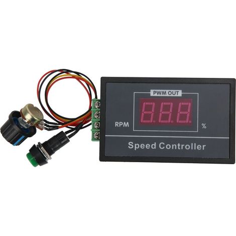 Variateur PWM pour Moteur DC 6V-60V 30A Contrôleur de Vitesse avec Affichage Digital et Commutateur Start/Stop (1/5)