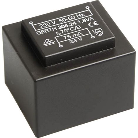 Gerth PT301202 Printtransformator 1 x 230 V 2 x 6 V/AC 1.80 VA 150 mA (1/3)
