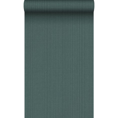 papier peint structure tissée bleu canard - Origin Wallcoverings (1/5)