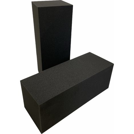 Cornerfill Cubes Ignifughi - 30x30x80 Cm fonoassorbenti insonorizzanti piramidale per correzione audio in poliuretano isolamento acustico dj