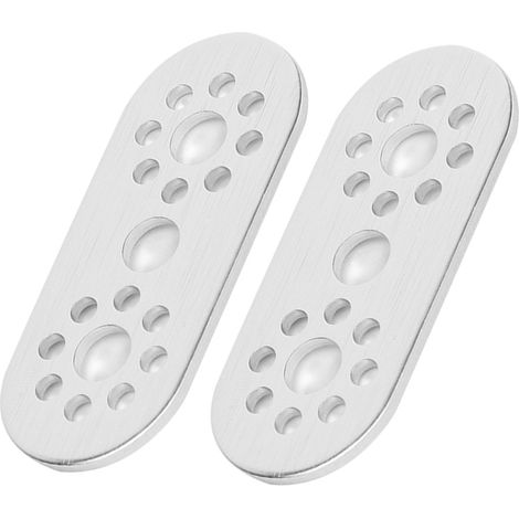 2 plaques en aluminium à 3 trous pour pièces de rechange Pitsco Tetrix Robotics (1/5)