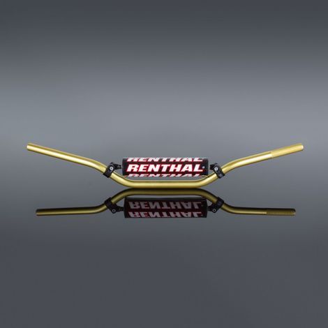 Manillar Renthal MX de 7/8 pulgadas, rojo, con espuma, aluminio, accesorios para motocicletas Enduro. (1/3)