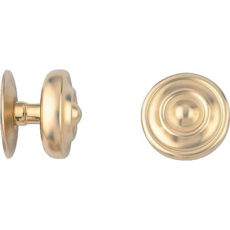 Bouton de porte à moulures en laiton poli – Type 146-80 – Pour chaînette – Finition élégante et durable – Devismes