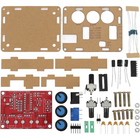 XR2206 Signalgenerator mit Gehäuse, hochpräziser 5-stelliger DIY-Bausatz, Signalfunktionsmodul