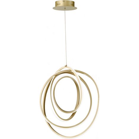 Lampada a sospensione GOLDEN in metallo verniciato Oro a LED 50 cm (1/4)