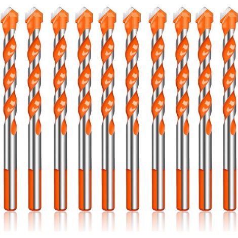 MINKUROW Set Di Punte Per Trapano Per Vetro Triangolare Antiscivolo Ceramica Foratura Apri Foro Lega Piastrelle Utensili Per Punzonatura 6mm (1/5)
