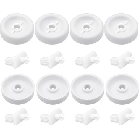 pezzi WD35X21038 Rulli e perni per lavastoviglie - Kit ruote per cestello inferiore della lavastoviglie adatto per lavastoviglie GE Kenmore Hotpoint - Sostituisce WD12X10074 WD12X10076 WD12X0272 WD12X (1/5)