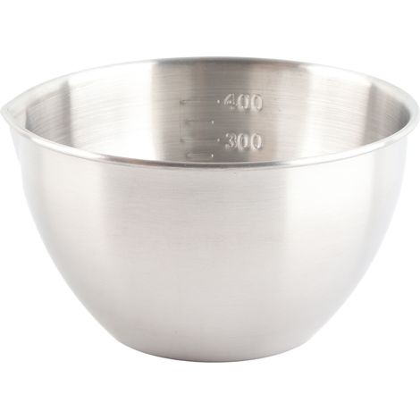 Bol mélangeur en acier inoxydable 304 épais, compatible réfrigérateur et lave-vaisselle, avec graduation, idéal pour les salades, les fruits et la pâtisserie (type B).